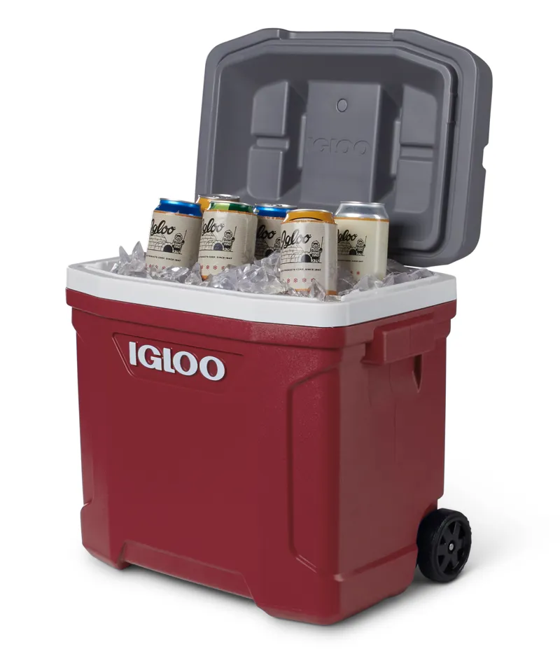 Igloo Latitude 30 Roller Cool Box Red-1